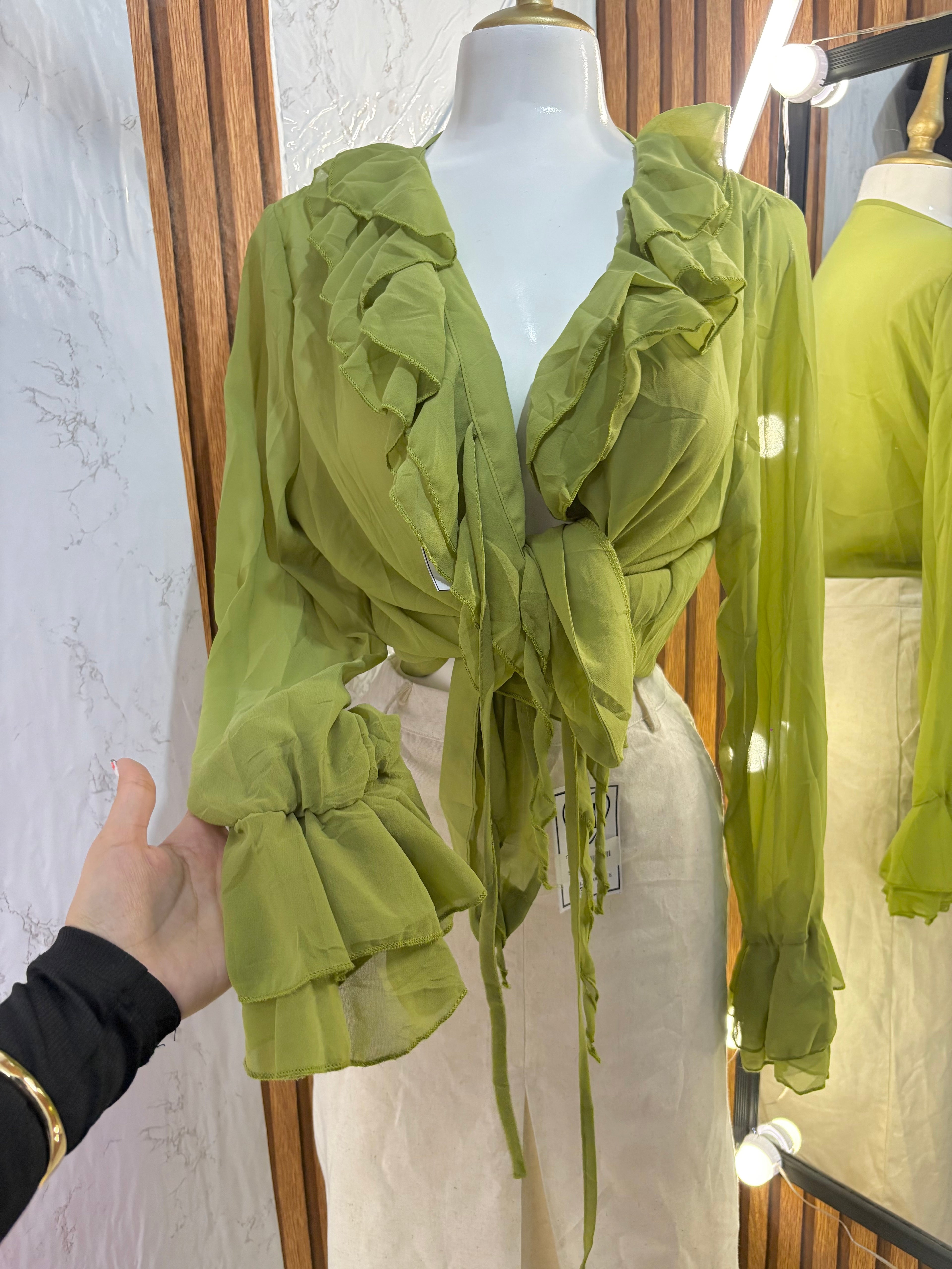 Blusa Olan abullonada