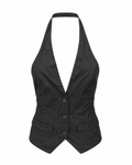 Croptop Halter chaleco