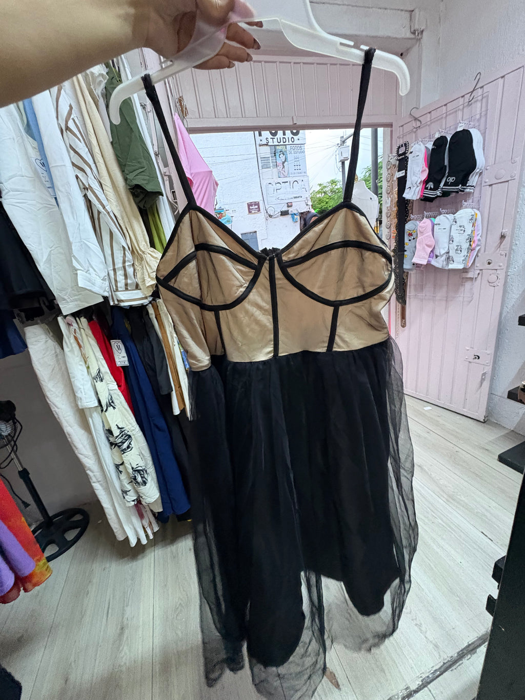 Vestido Mesh Corset