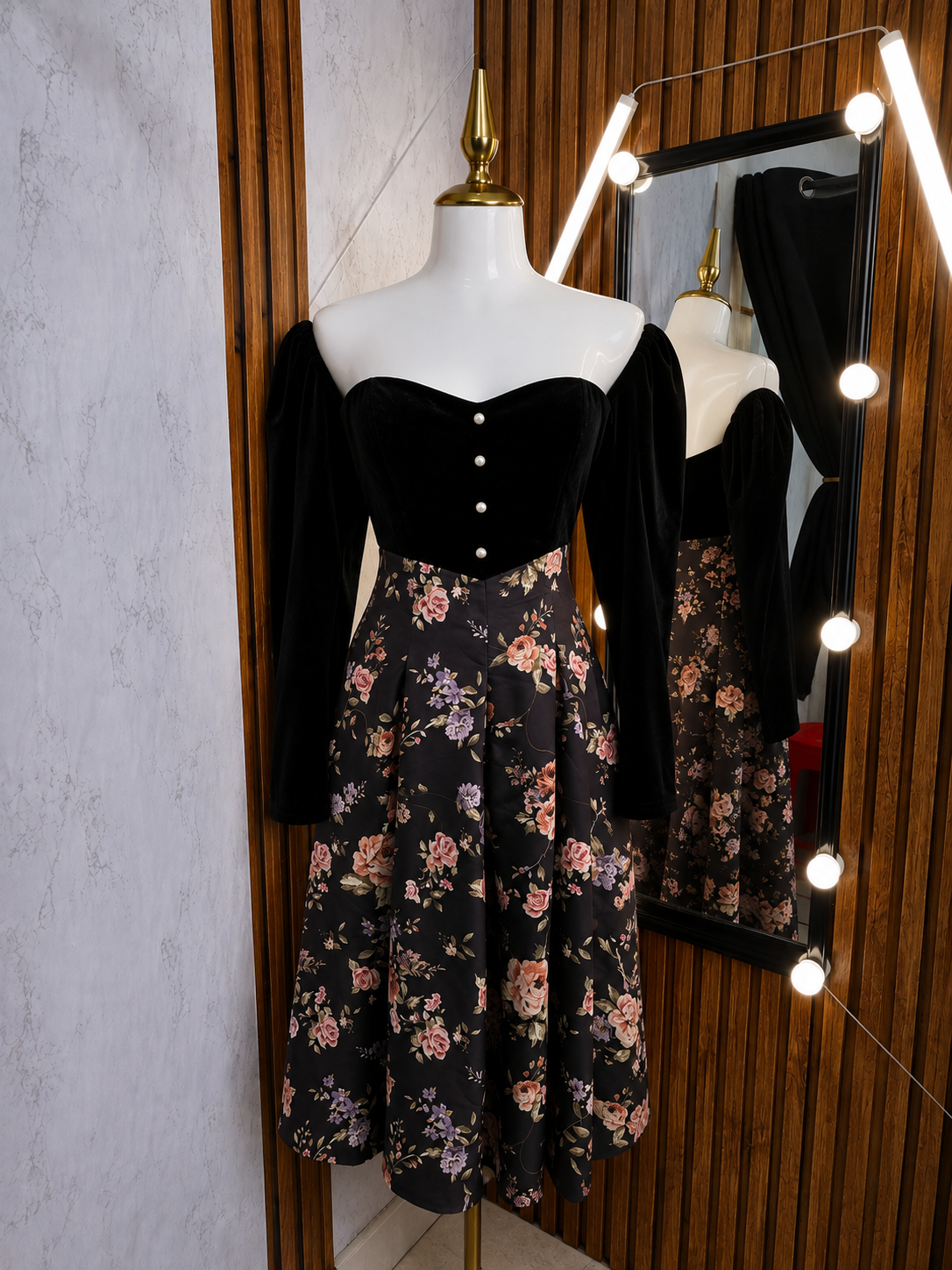 Vestido floral Midi