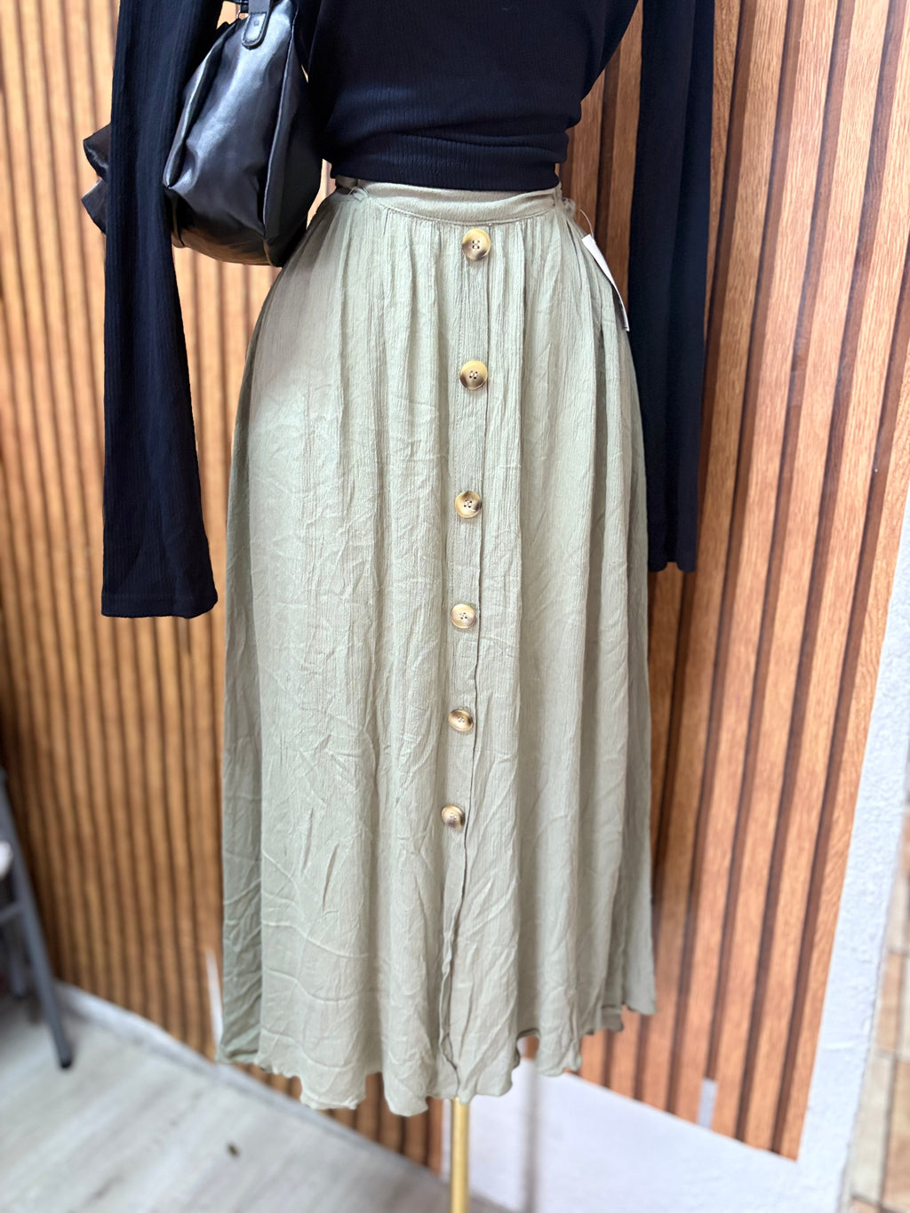 Falda botones midi CH