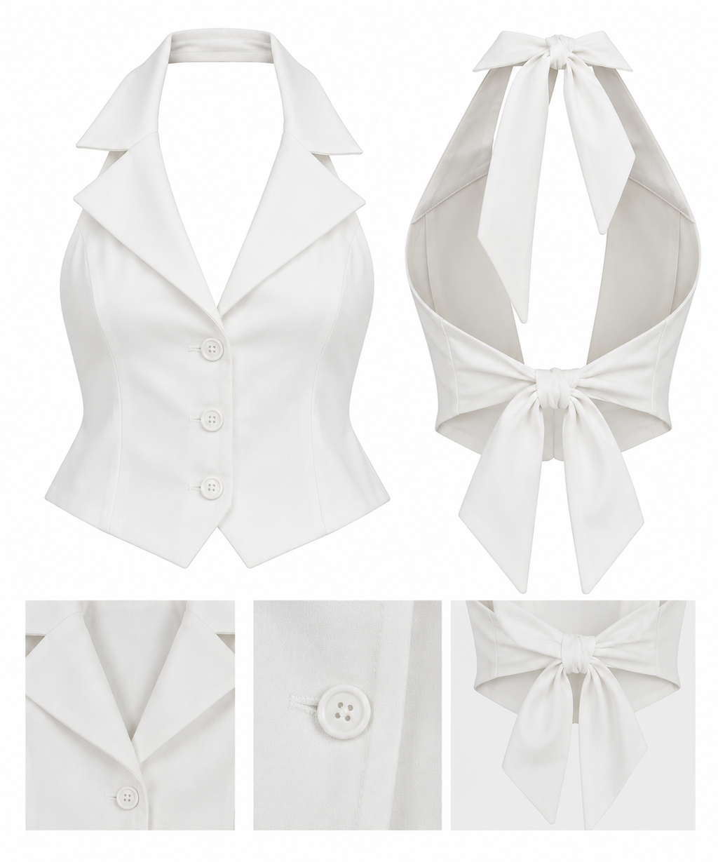 Blusa solapa Halter M