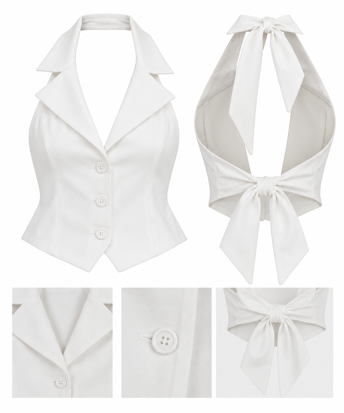 Blusa solapa Halter M
