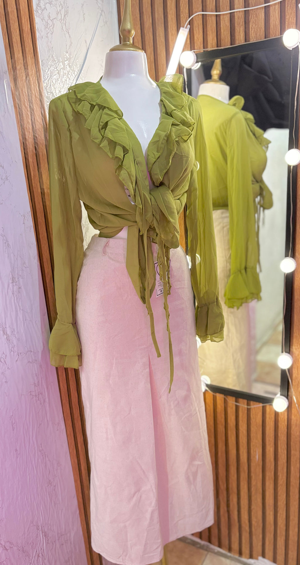 Blusa Olan abullonada
