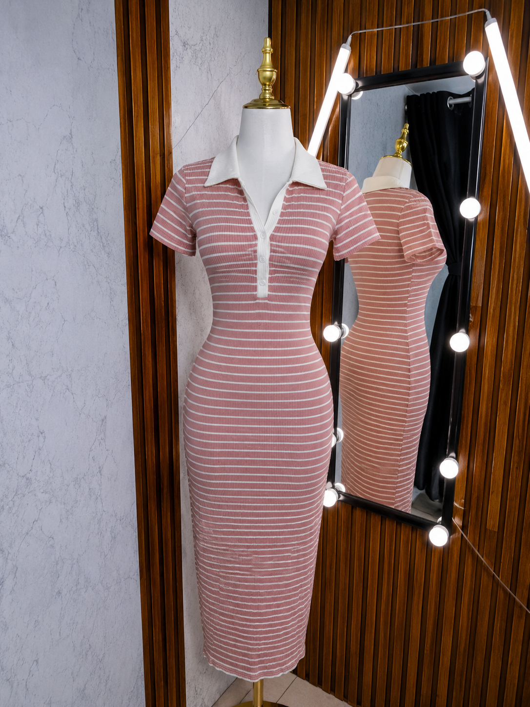 Vestido rayas maxi