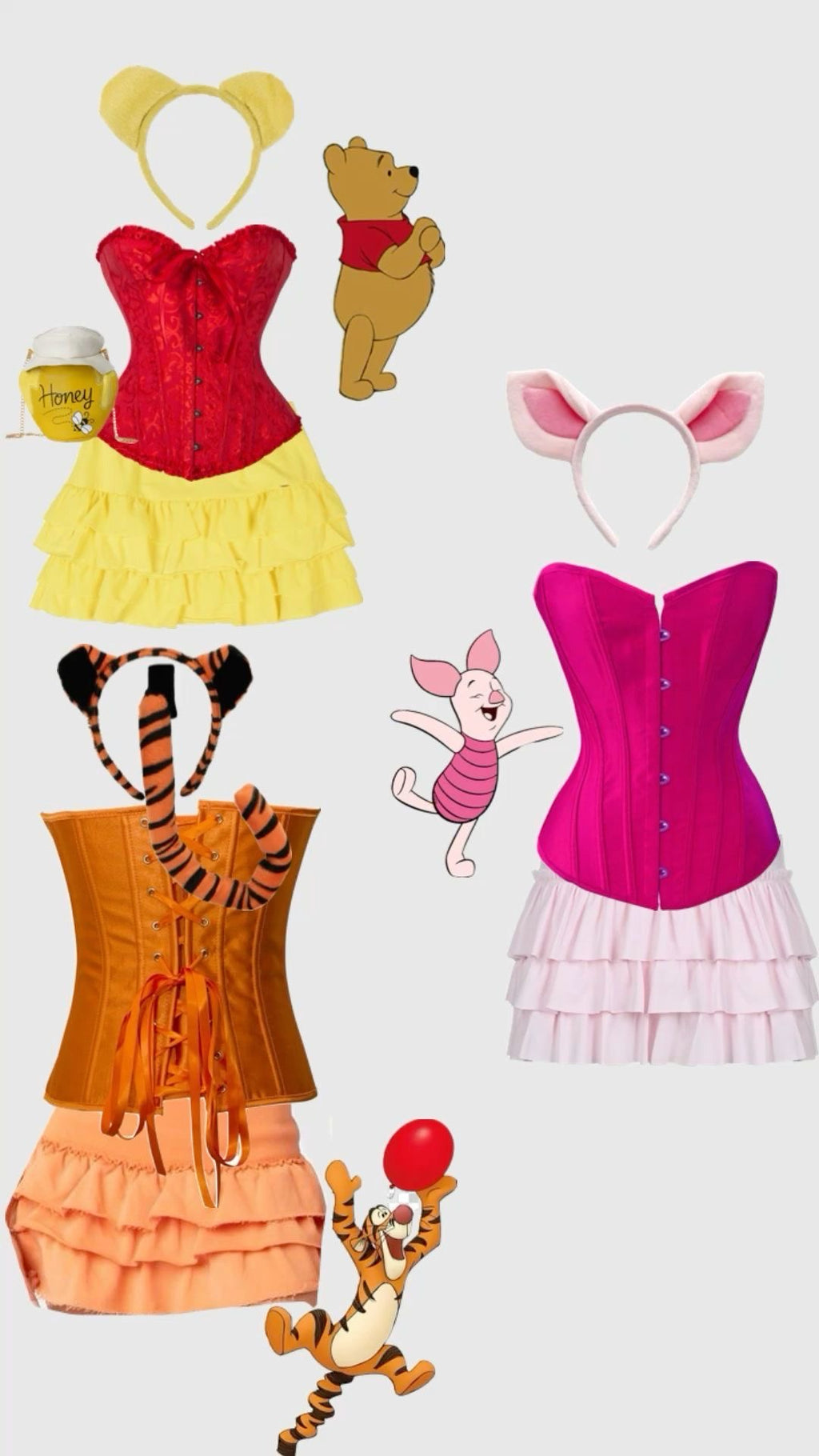 Orejitas Winnie Pooh y sus amigos