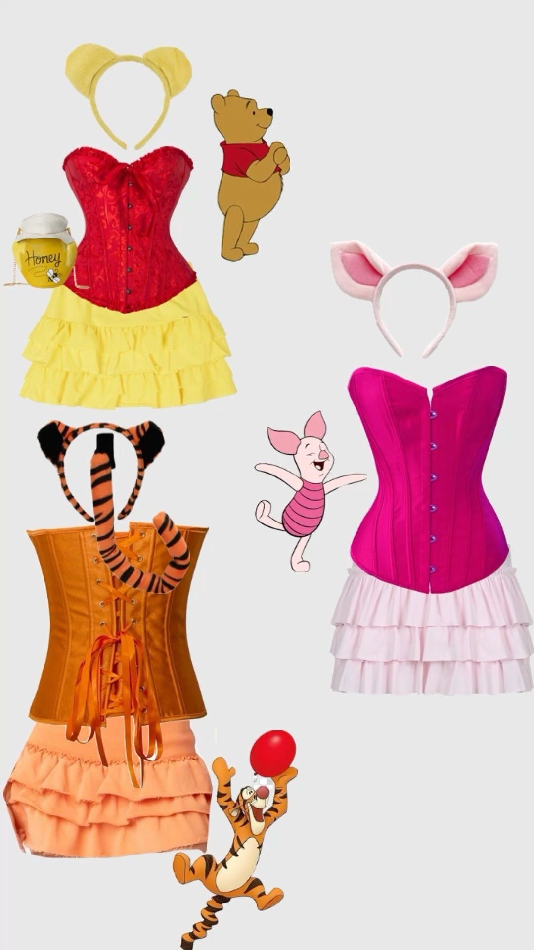 Orejitas Winnie Pooh y sus amigos