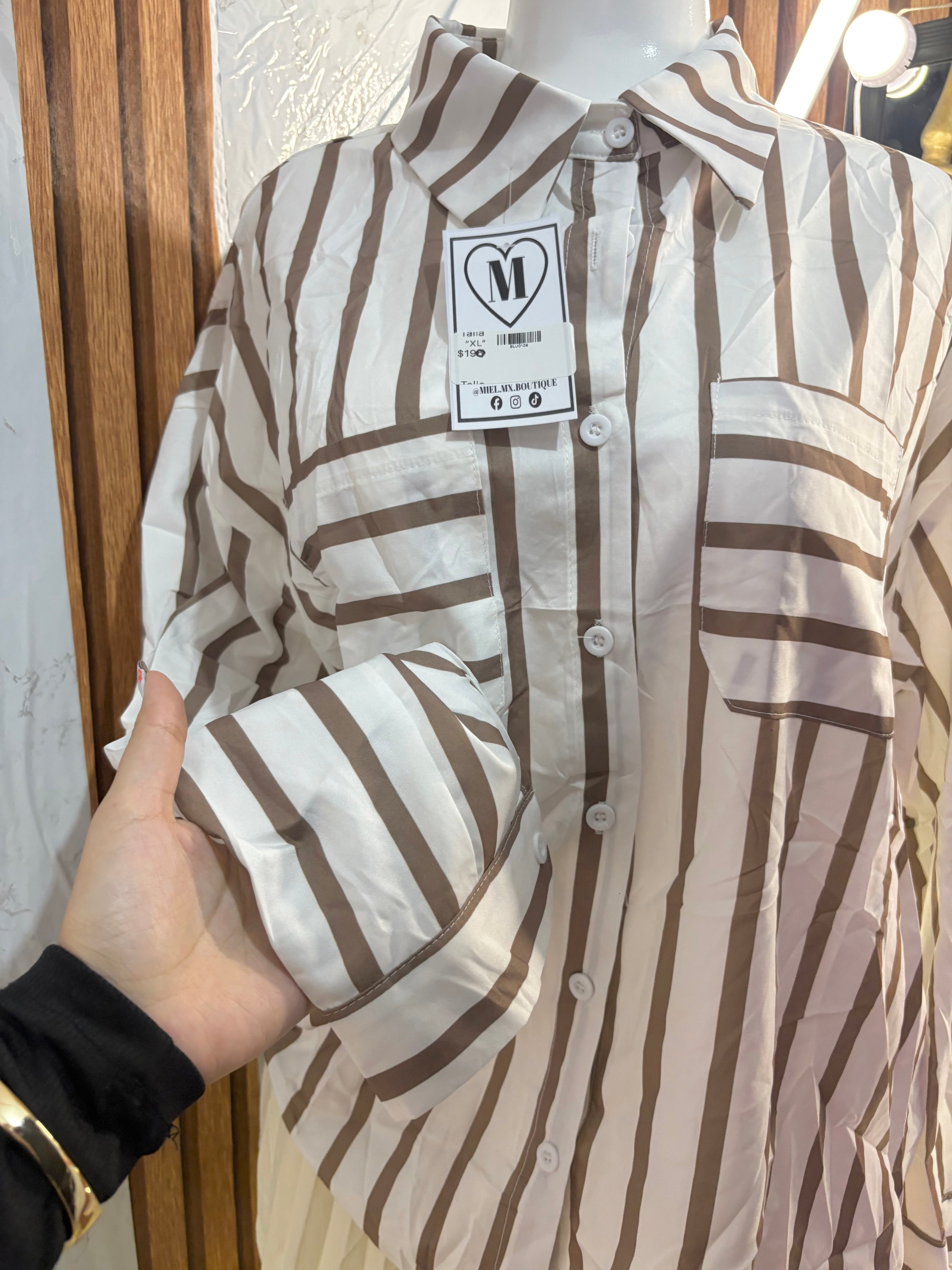Camisa rayas oversized