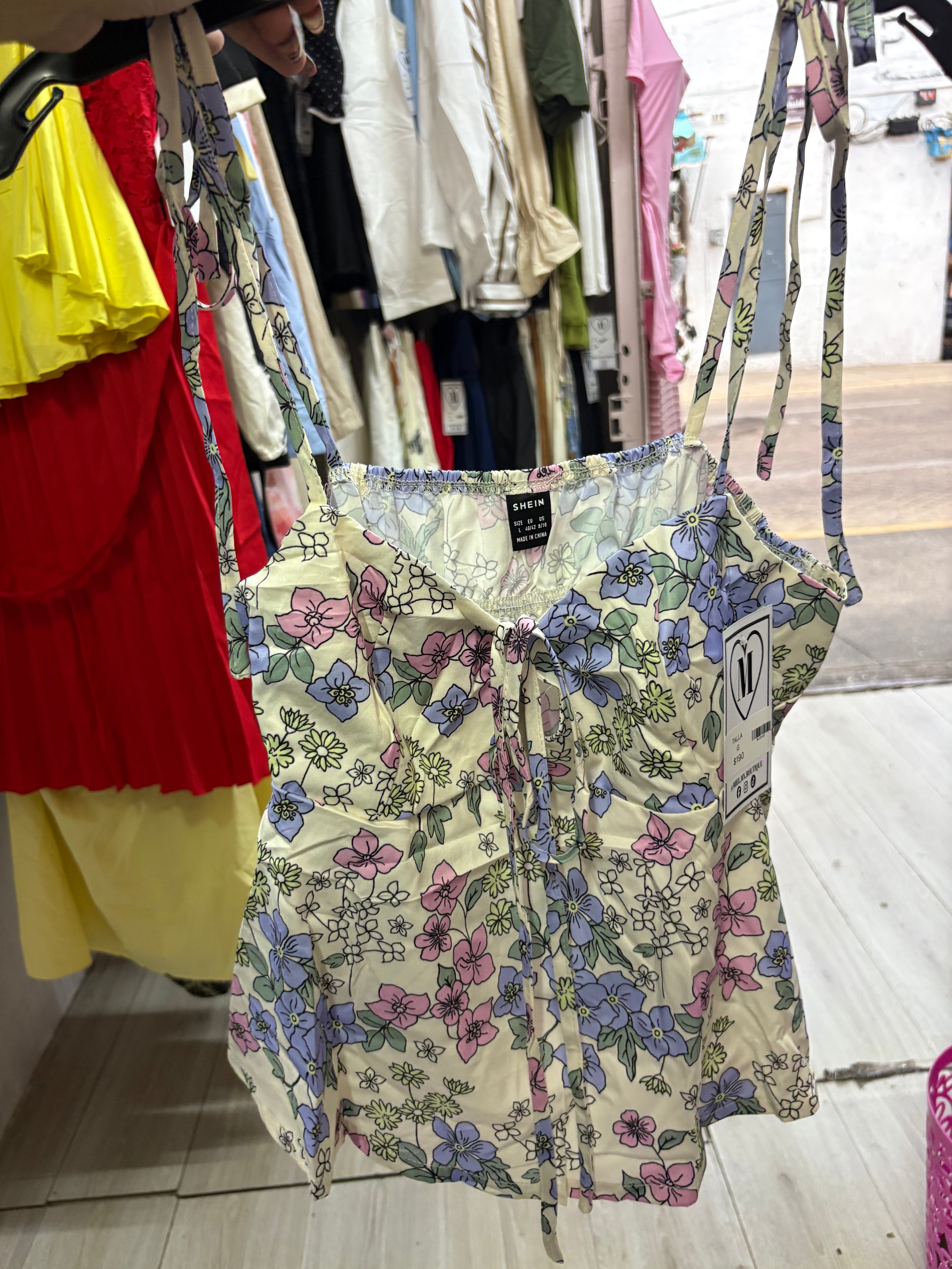 Top floral Moño