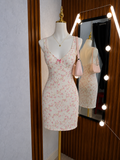 Vestido floral encaje