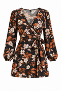 Vestido floral abullonado