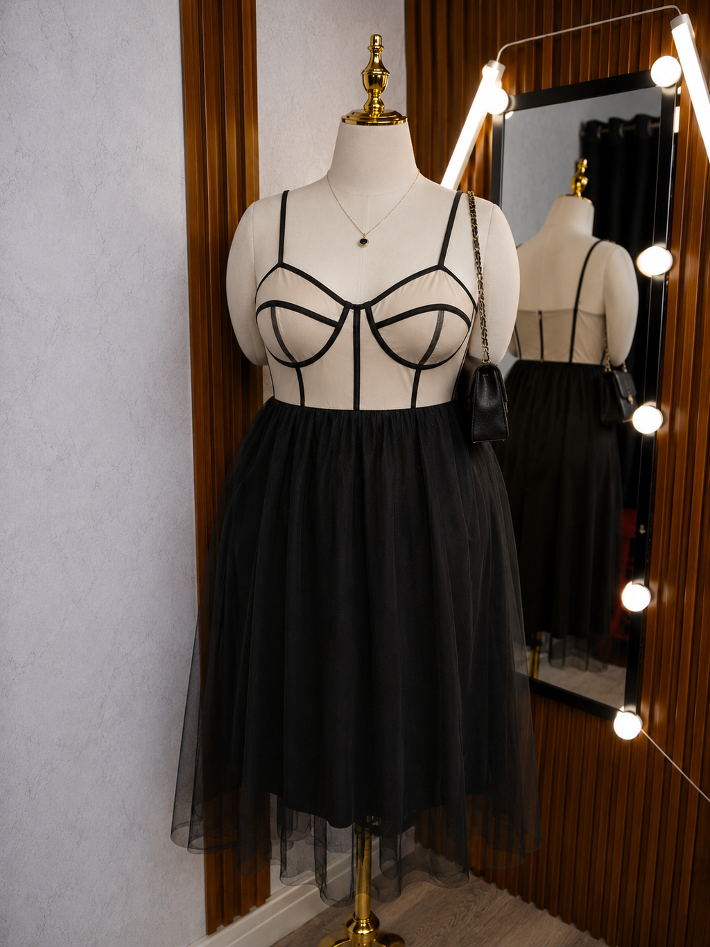 Vestido Mesh Corset