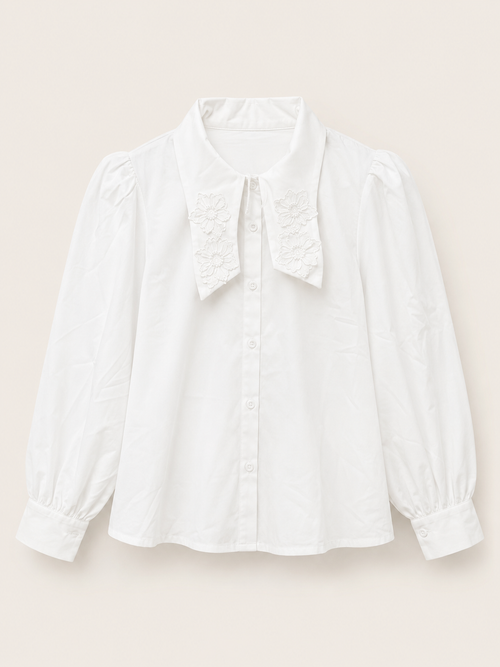 Blusa abullonada moño
