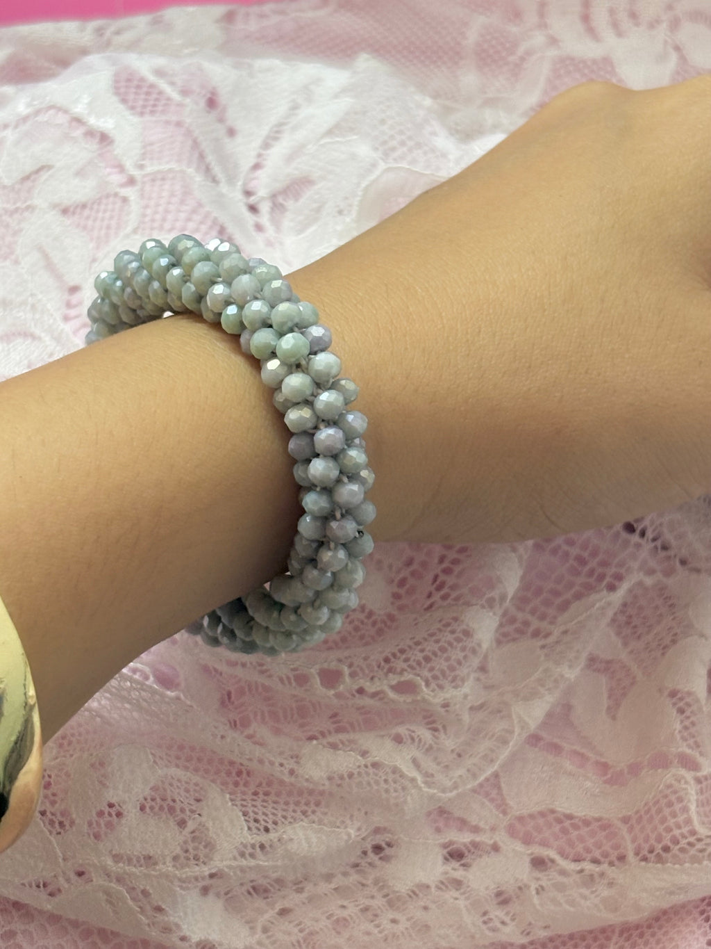 Pulsera chunky Aqua