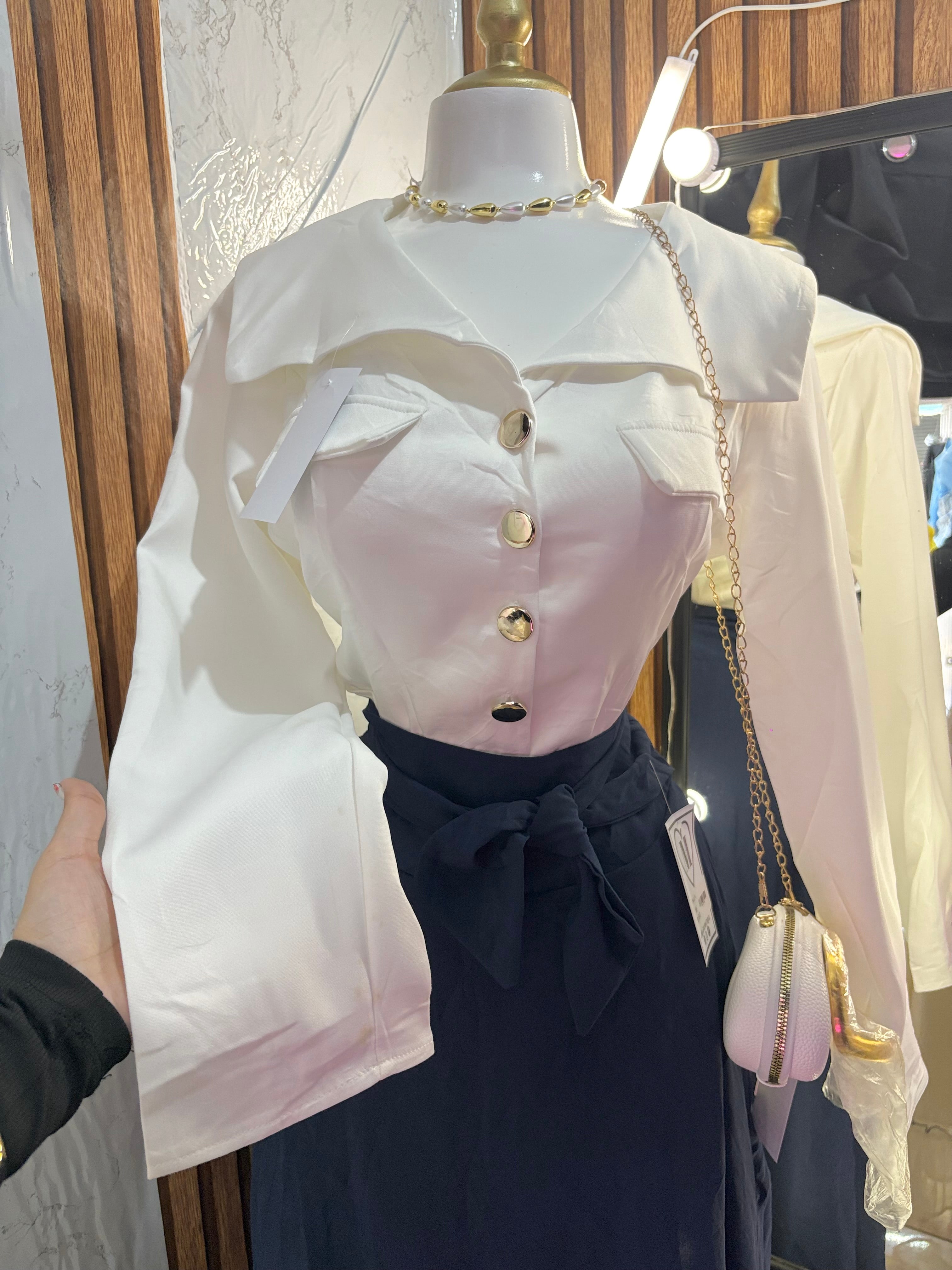 Blusa formal solapa