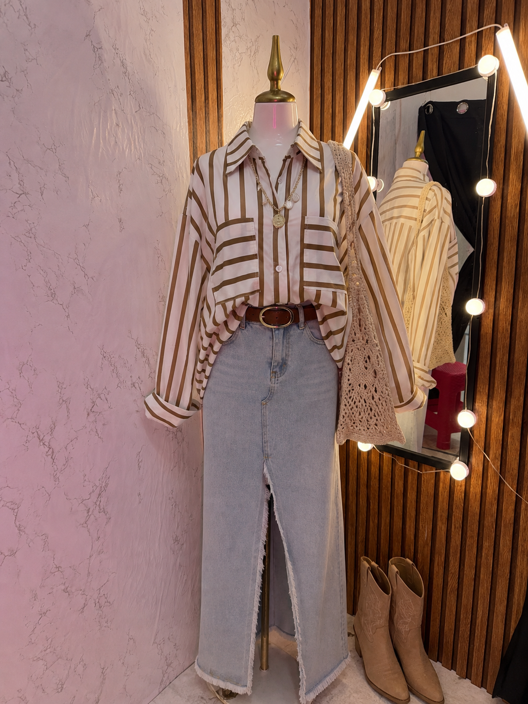 Camisa rayas oversized