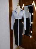 Vestido bicolor