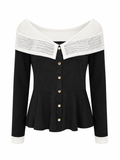 Blusa bicolor Marinera