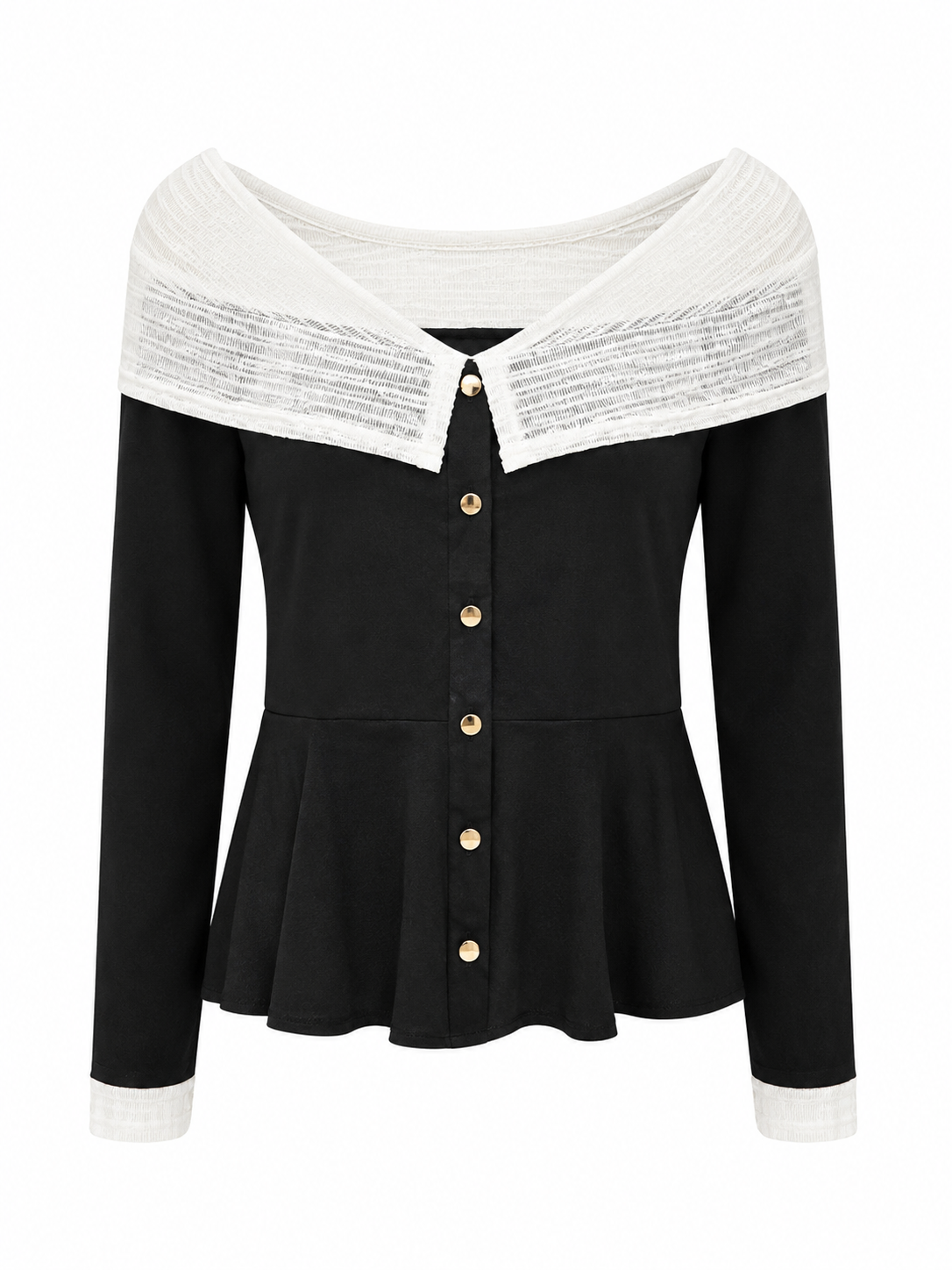 Blusa bicolor Marinera
