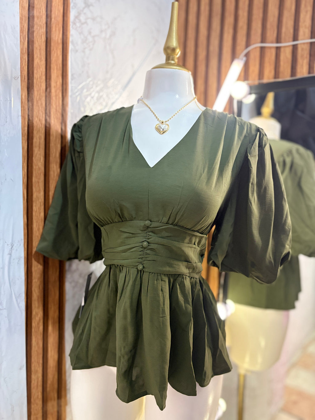 Blusa romántica abullonada
