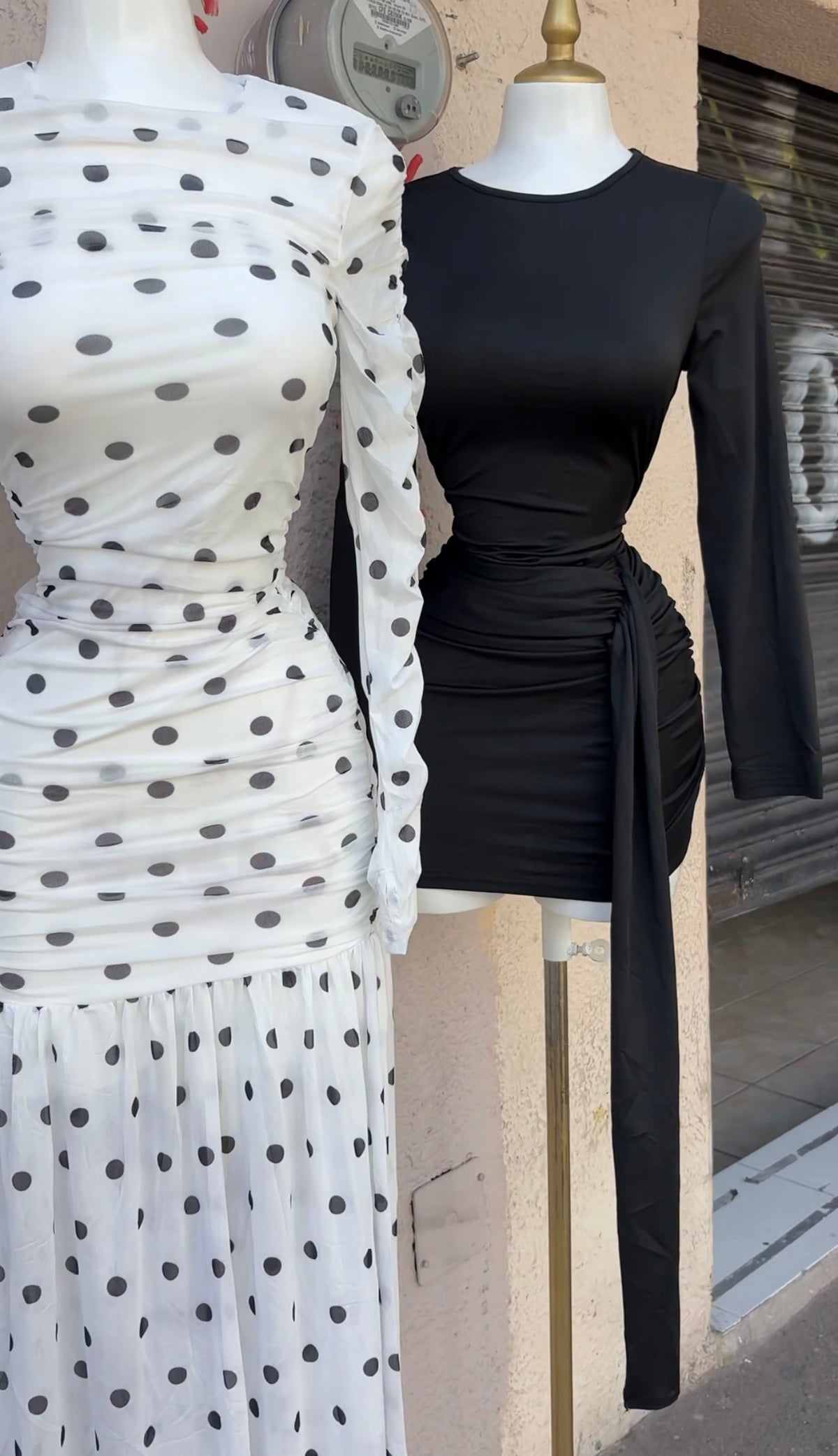 Vestido drapeado M/G