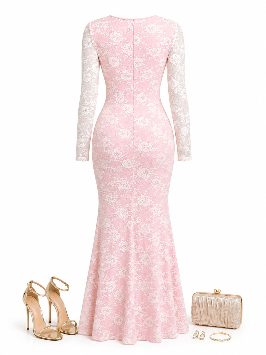 Vestido sirena encaje XL