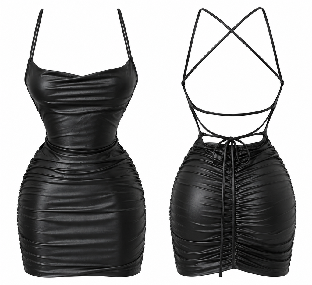Vestido Vinilpiel Ch