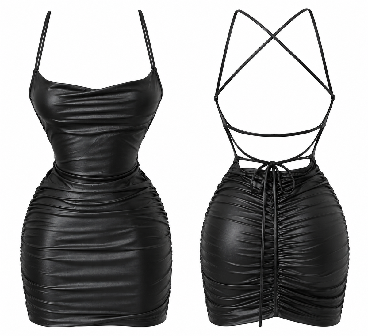 Vestido Vinilpiel Ch