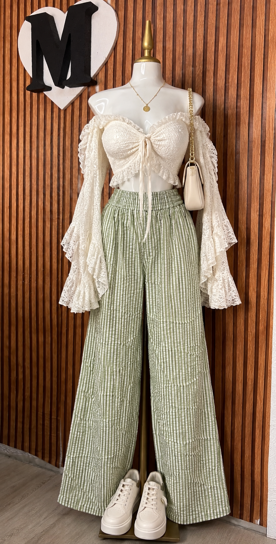 Pantalón rayas M