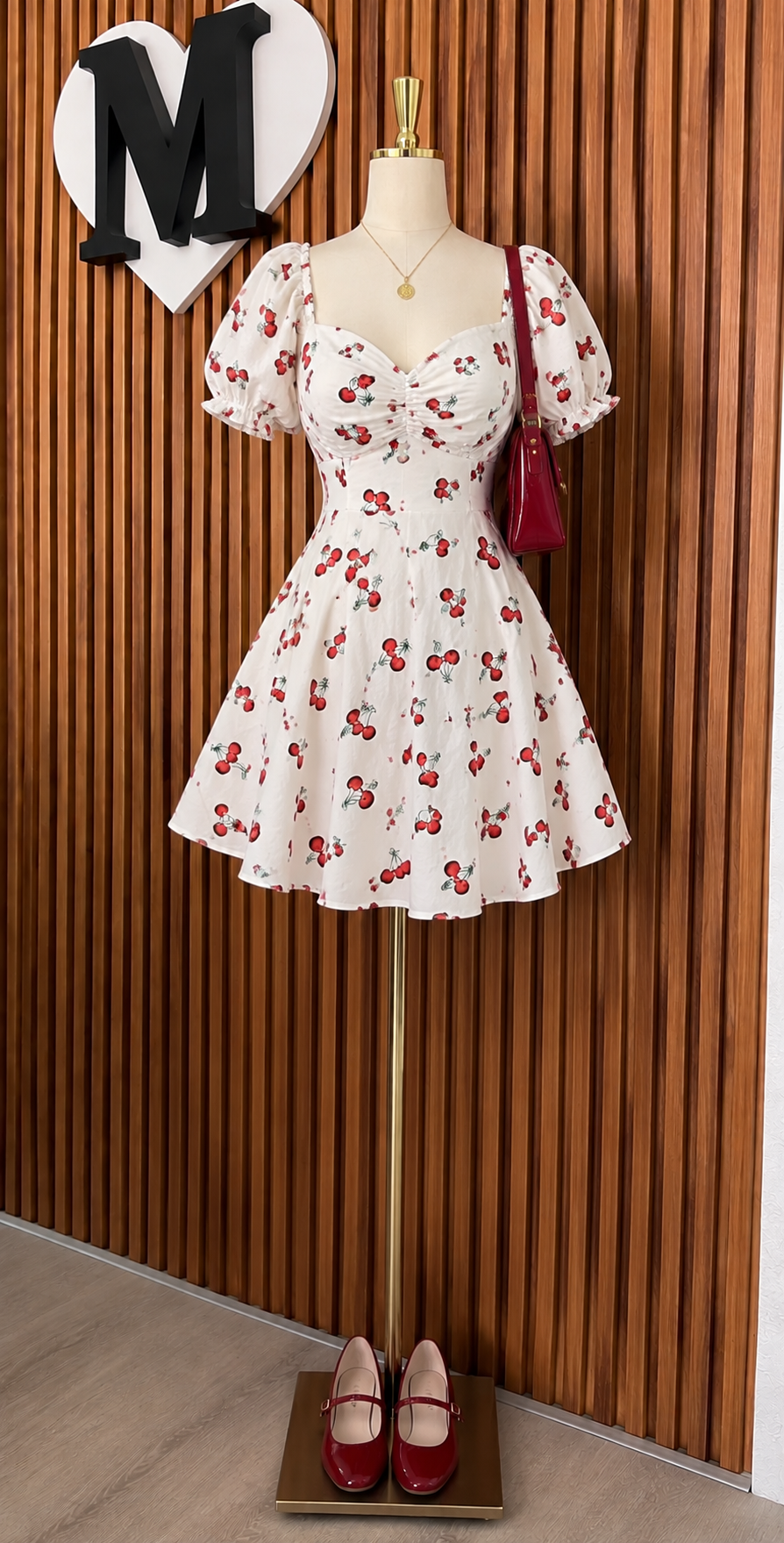 Vestido cherrys XL