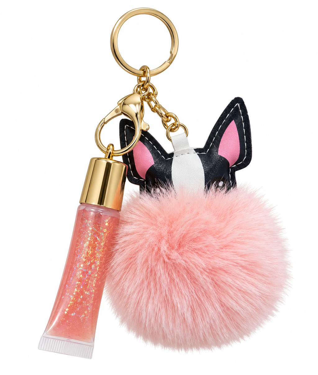 Llavero Charm gloss / Pompón perrito