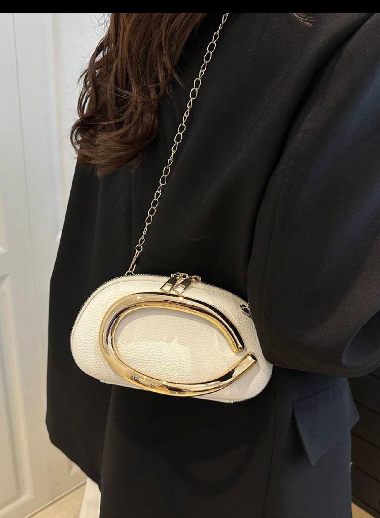 Bolso herraje dorado